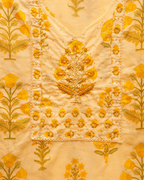 Floral Print Cotton Suit Fabric with Dupatta