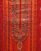 Banarasi Silk Unstitched Suit Set