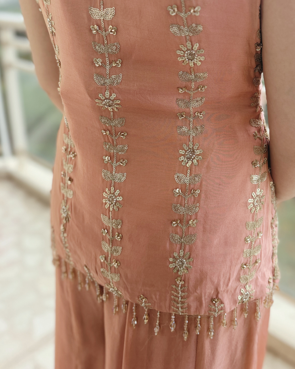 Three Piece Sharara Set with Dupatta