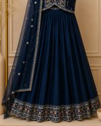 Royal Navy Zari Lehenga Set