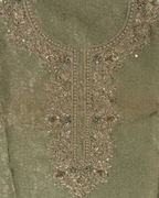 Noorani Banarsi Organza Unstitched Suit Set