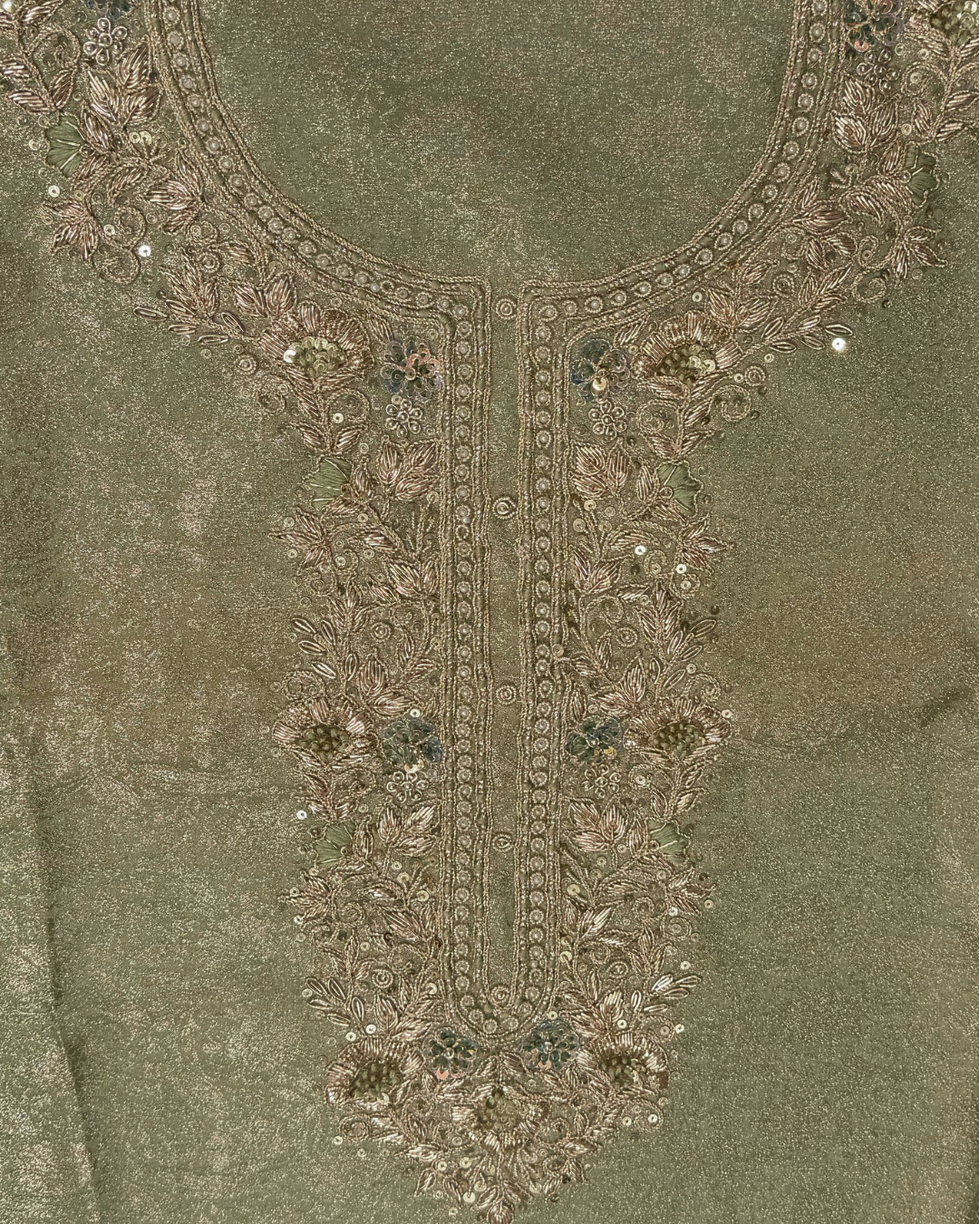 Noorani Banarsi Organza Unstitched Suit Set