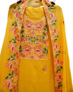 Flamingo Bloom Mal Chanderi