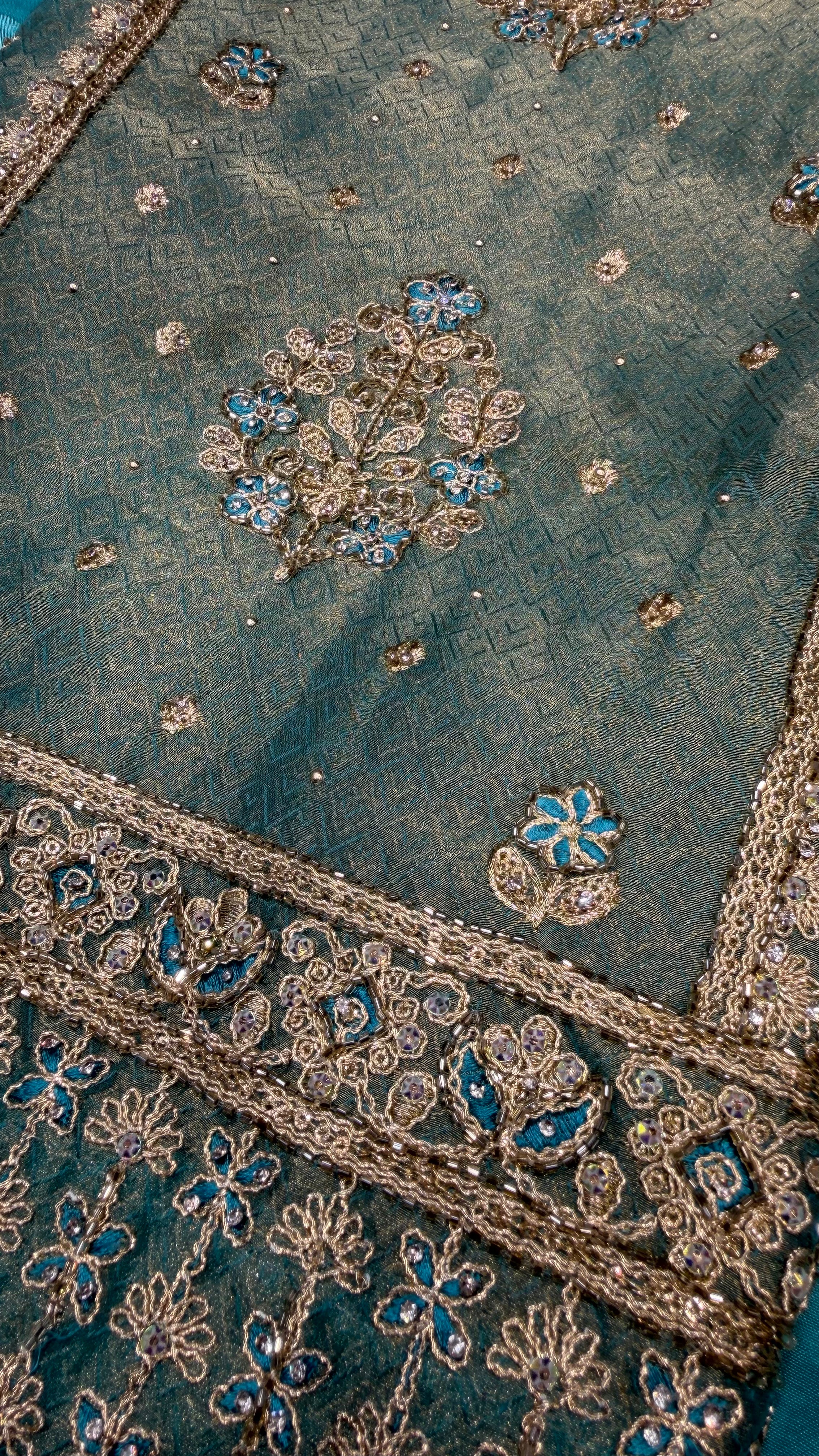 Shimmer Silk Zari Glow