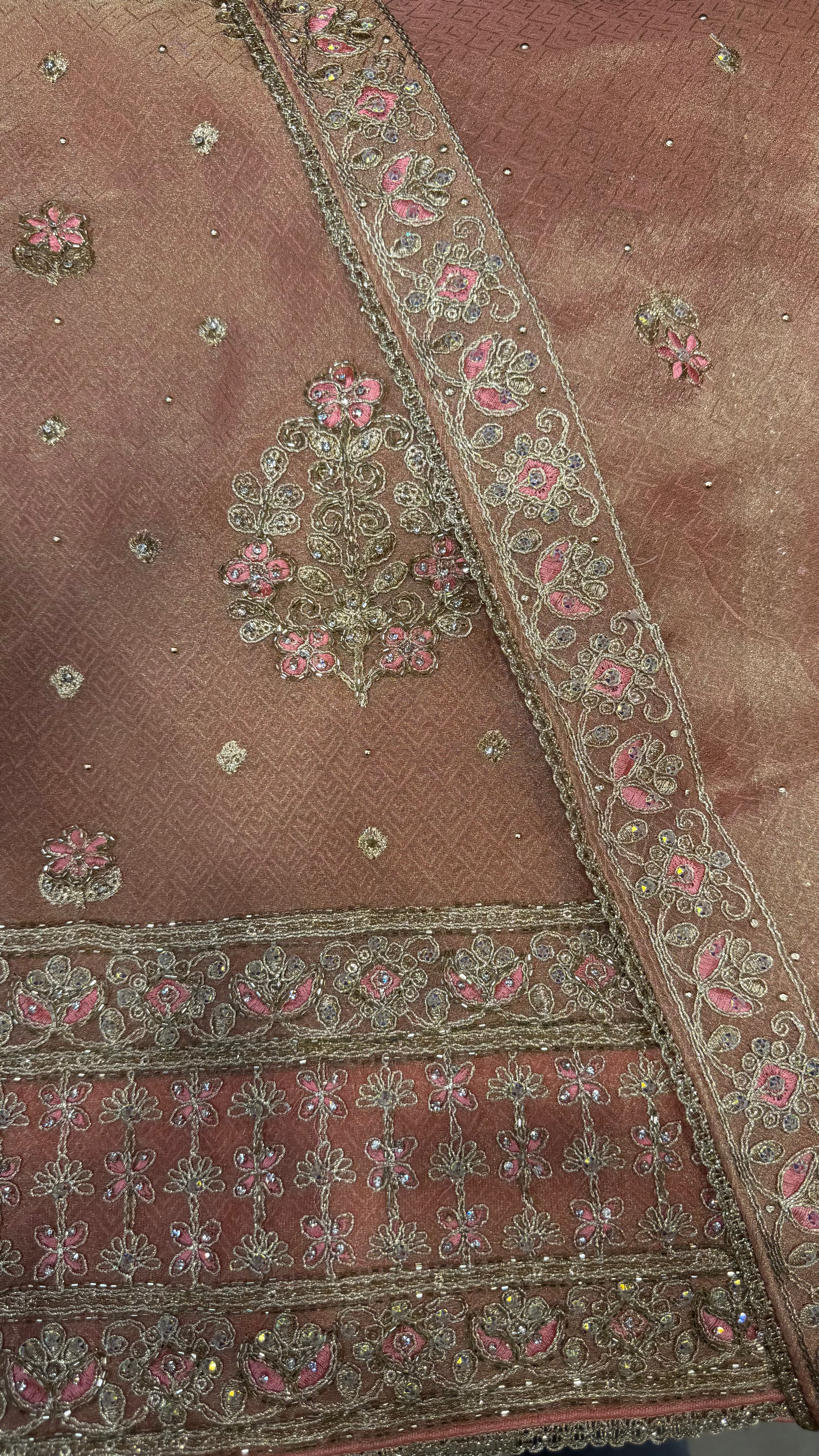 Shimmer Silk Zari Glow