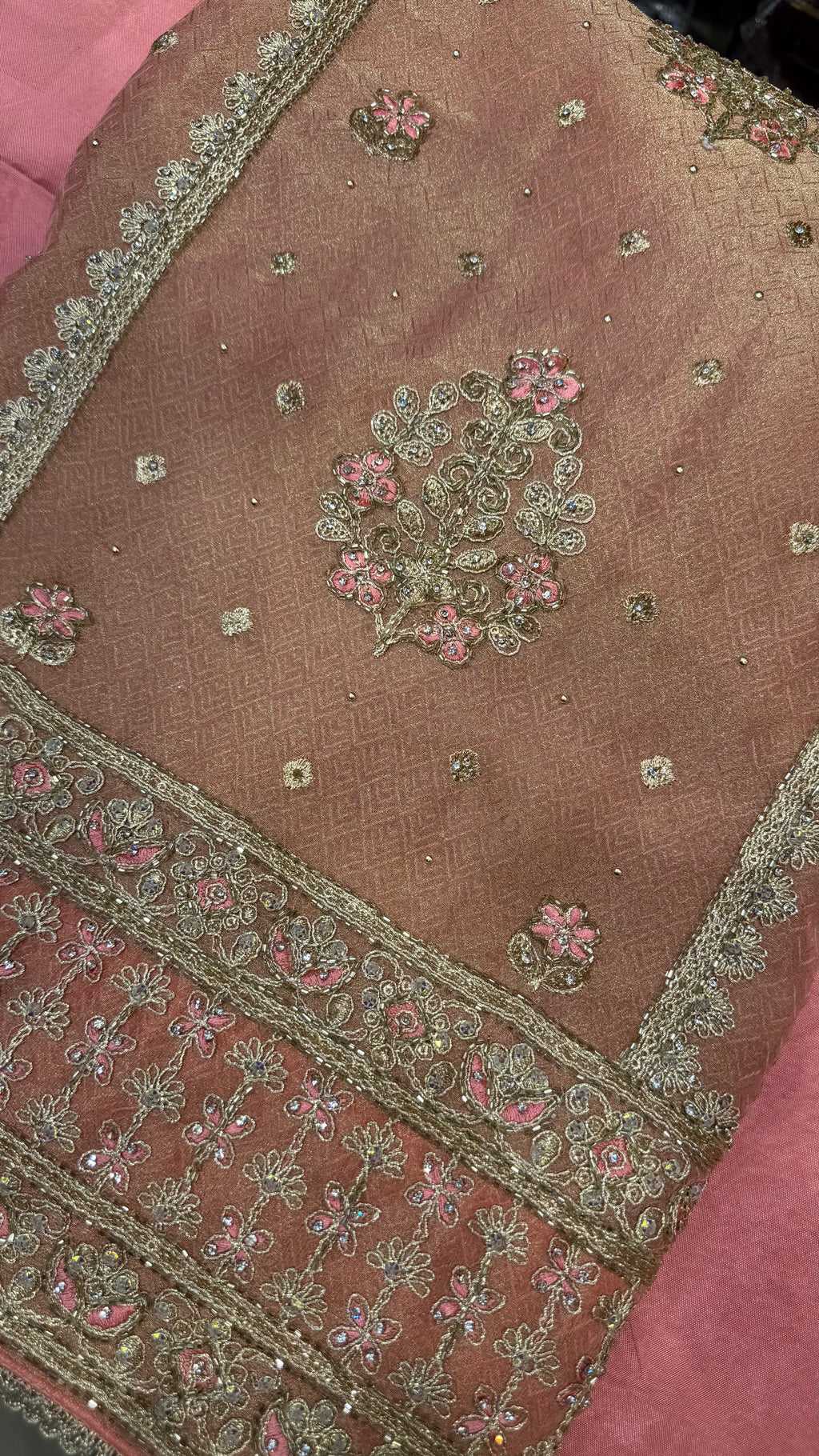 Shimmer Silk Zari Glow