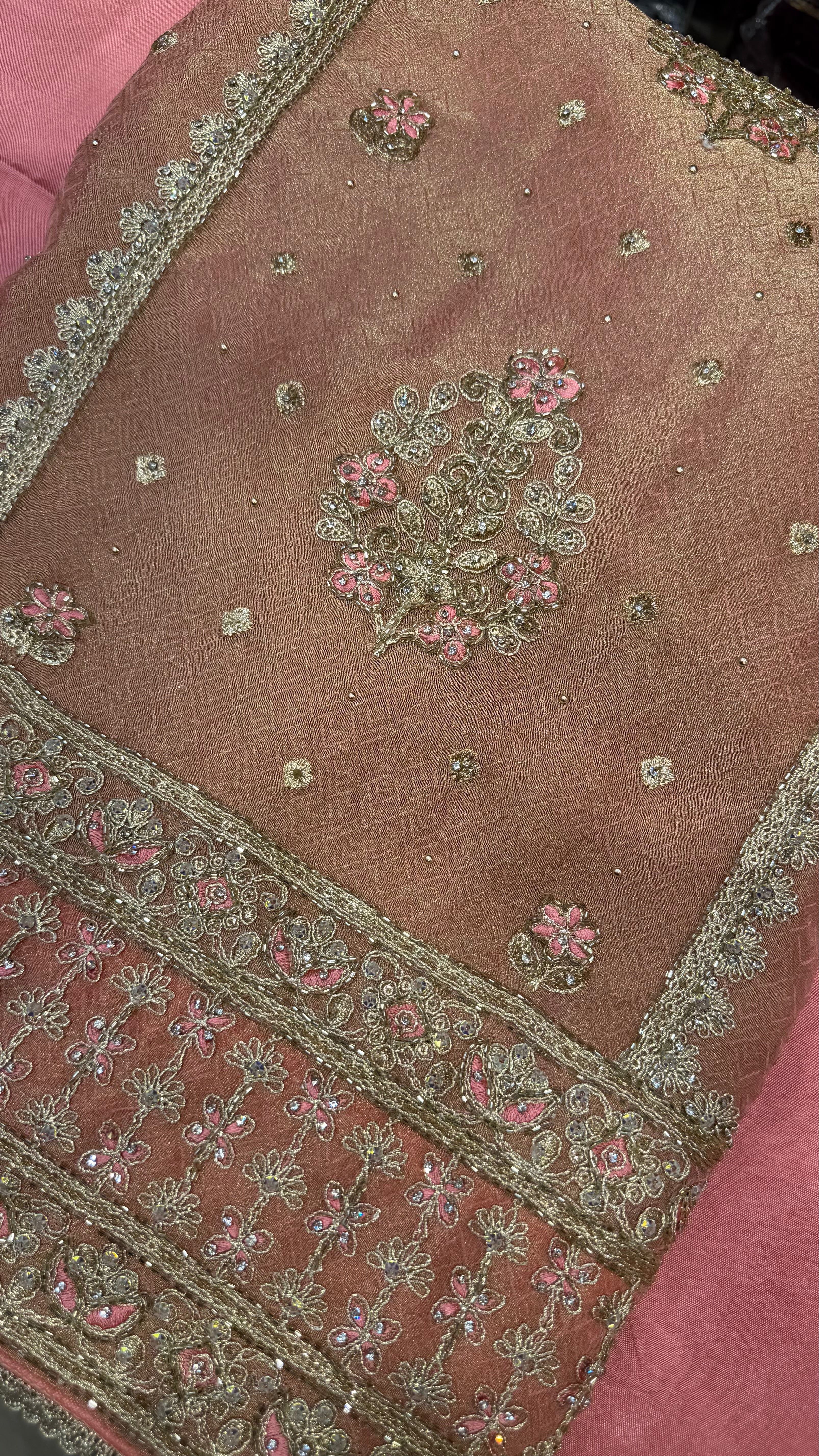 Shimmer Silk Zari Glow