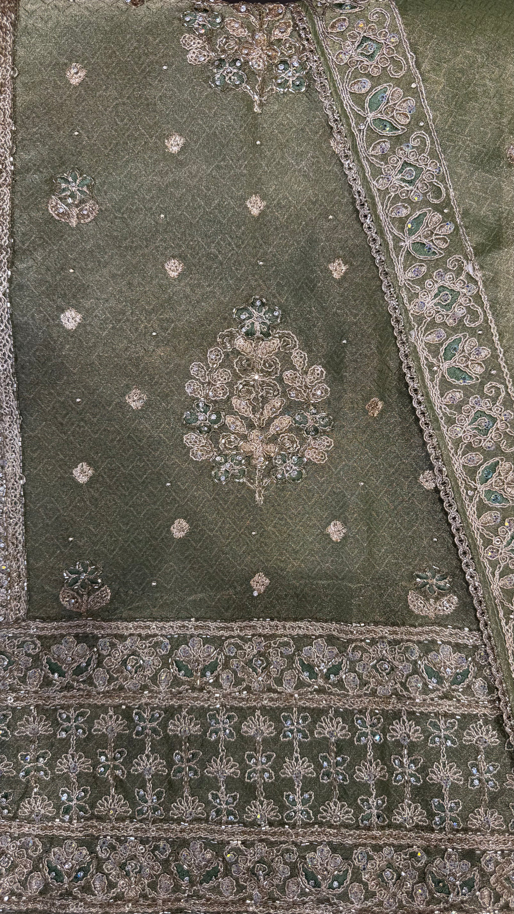 Shimmer Silk Zari Glow