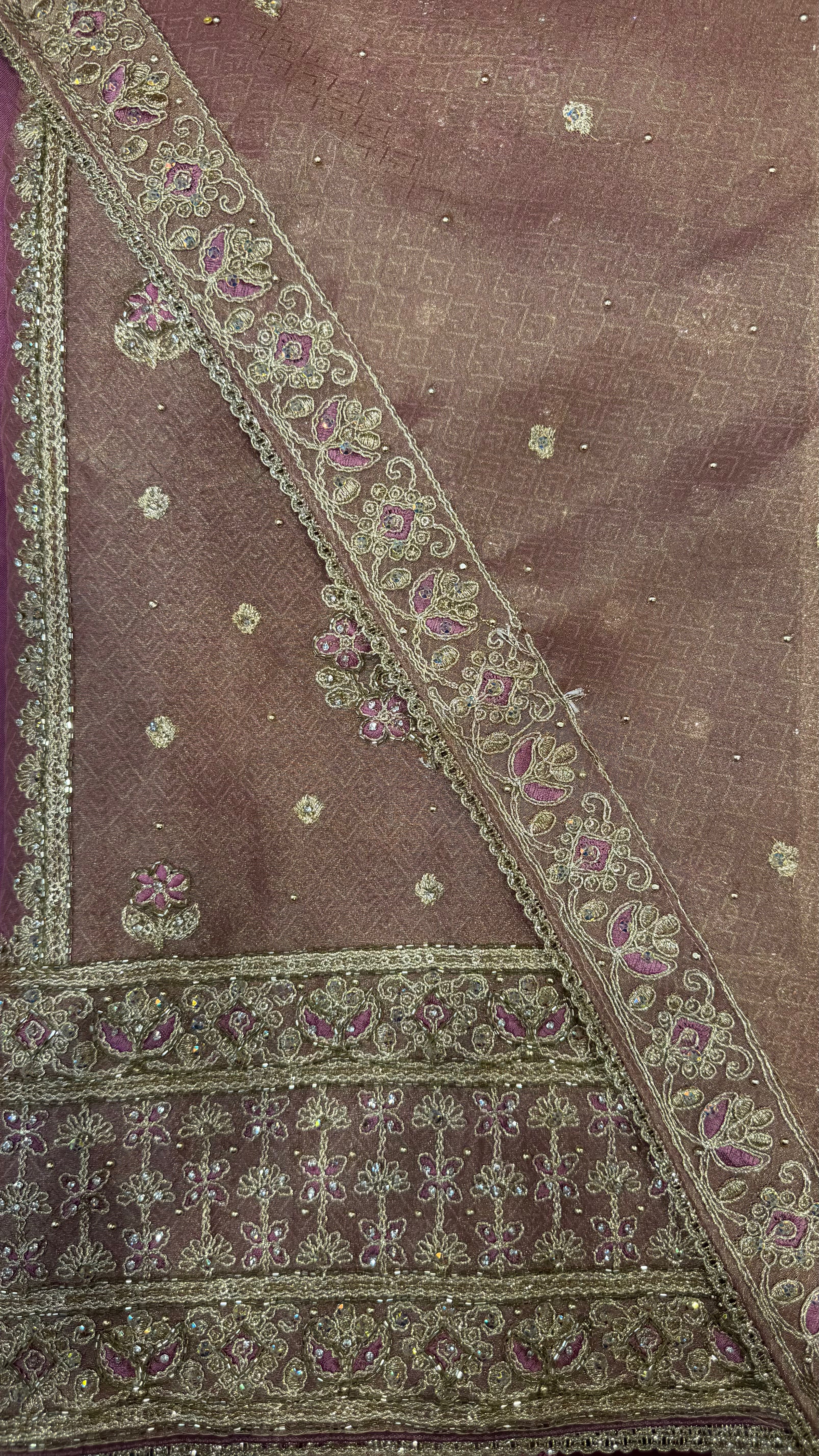 Shimmer Silk Zari Glow