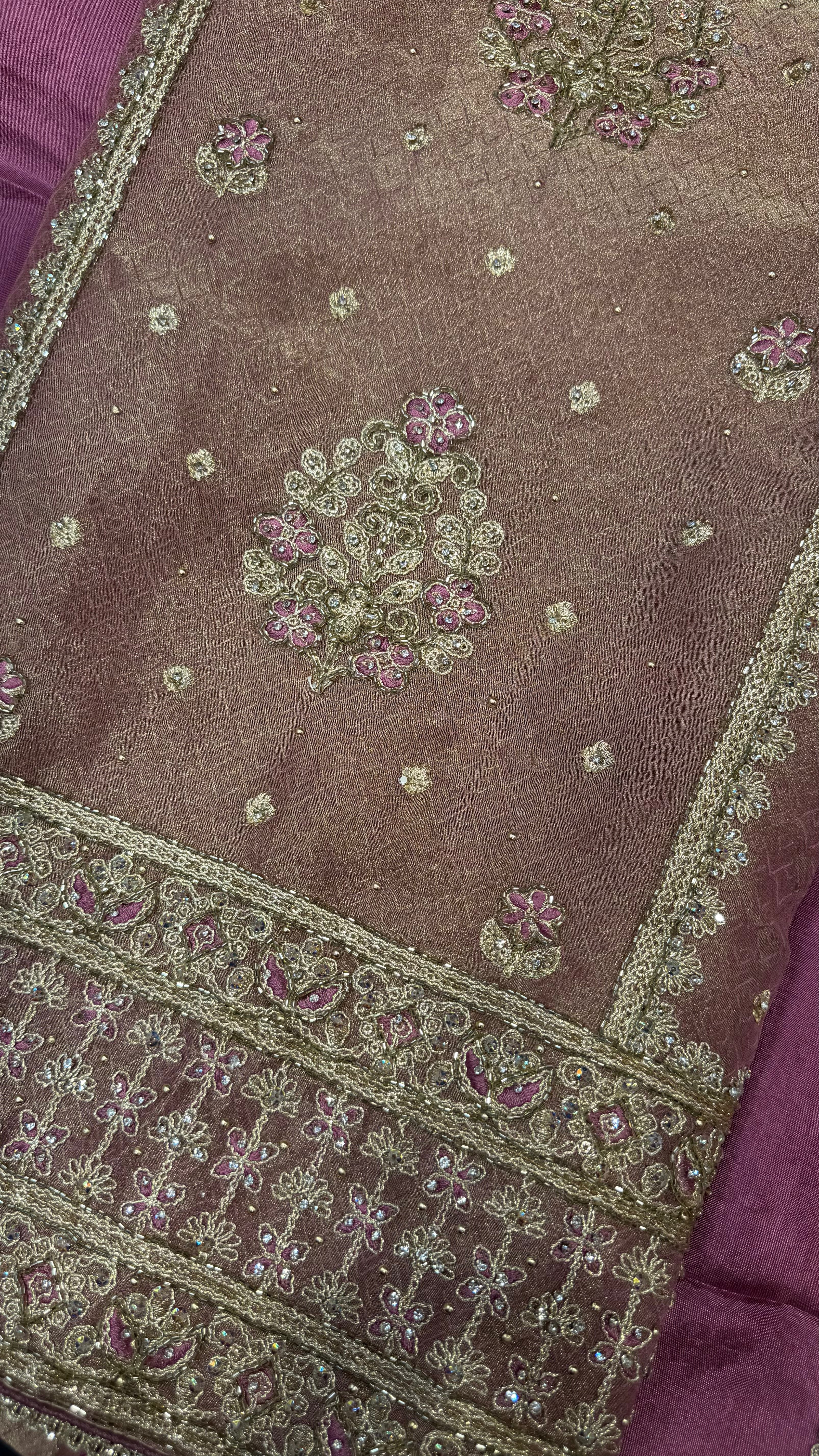 Shimmer Silk Zari Glow