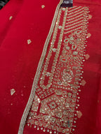 Dabka Royale on Shimmer Silk Fabric
