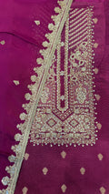 Dabka Royale on Shimmer Silk Fabric