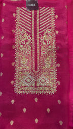 Dabka Royale on Shimmer Silk Fabric