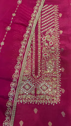 Dabka Royale on Shimmer Silk Fabric