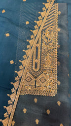 Dabka Royale on Shimmer Silk Fabric