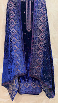 Velvet Embroidered Elegance