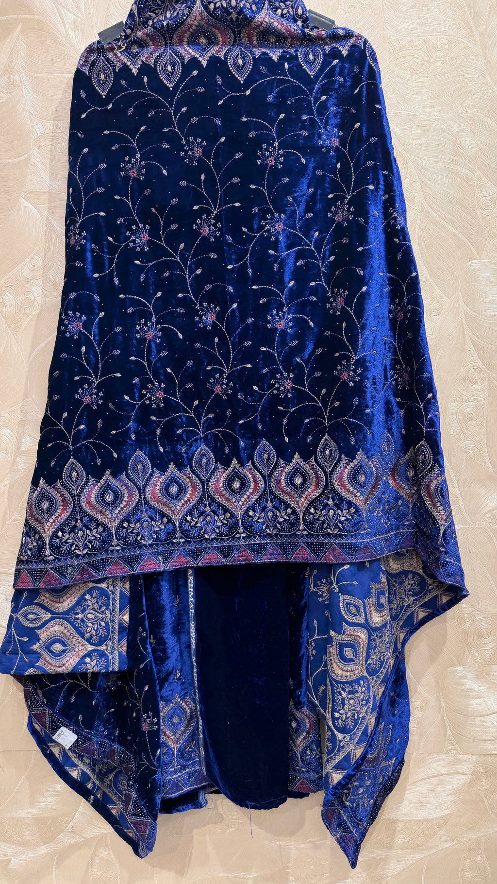 Velvet Embroidered Elegance