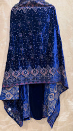Velvet Embroidered Elegance