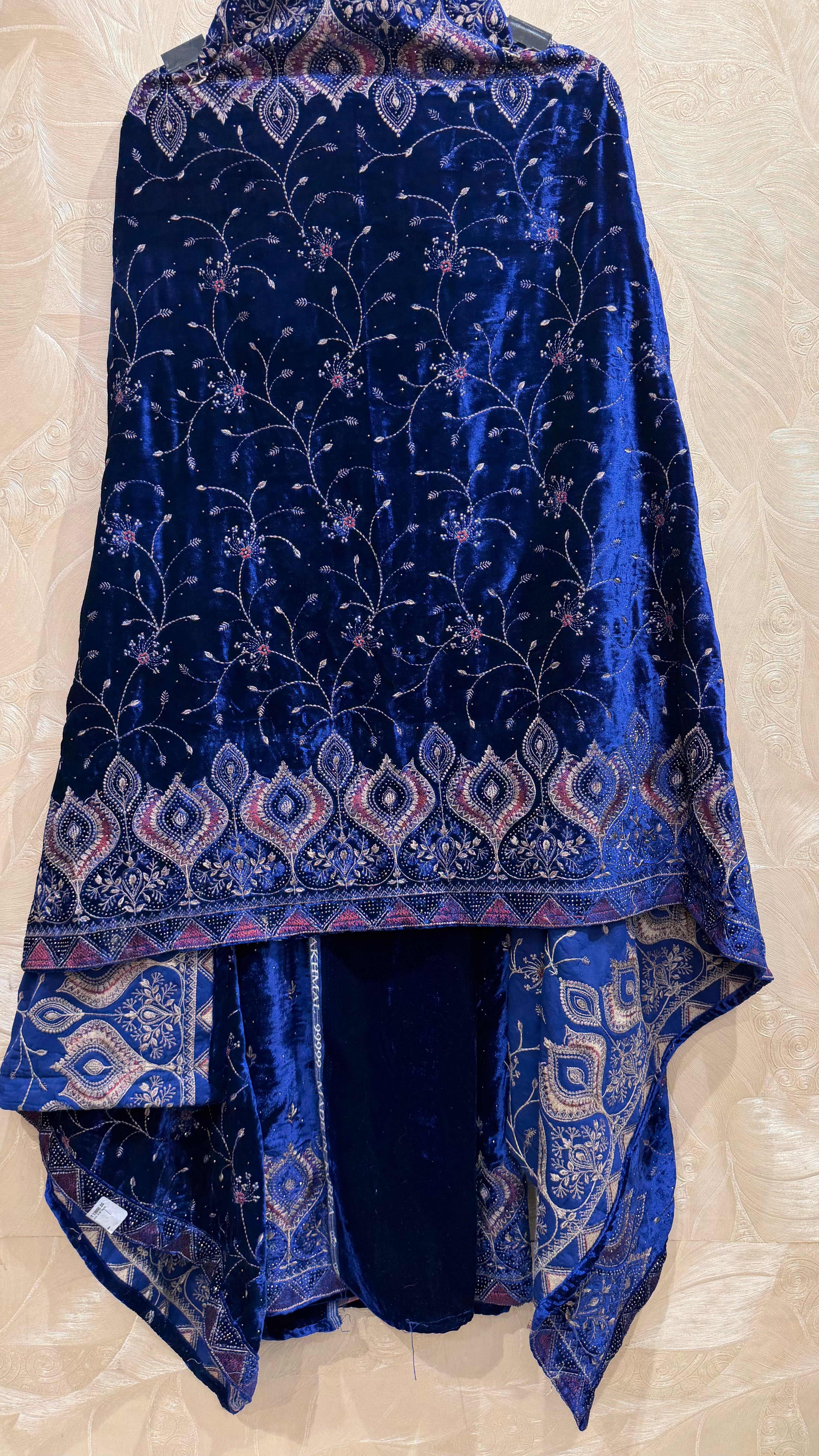 Velvet Embroidered Elegance