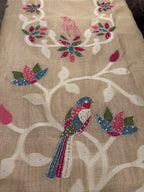 Gulzar Birds Chanderi Suit