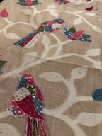 Gulzar Birds Chanderi Suit