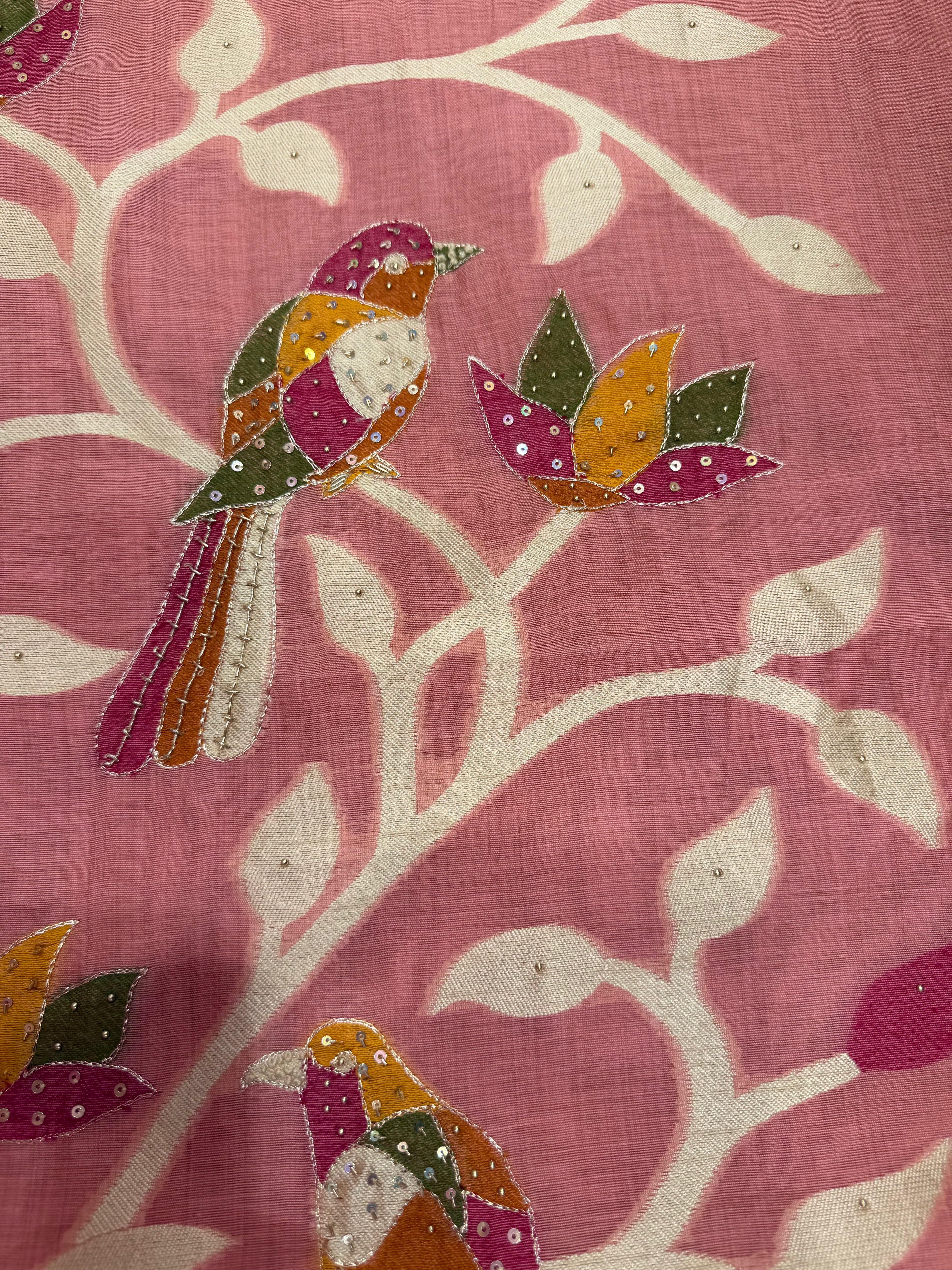 Gulzar Birds Chanderi Suit