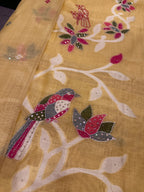 Gulzar Birds Chanderi Suit