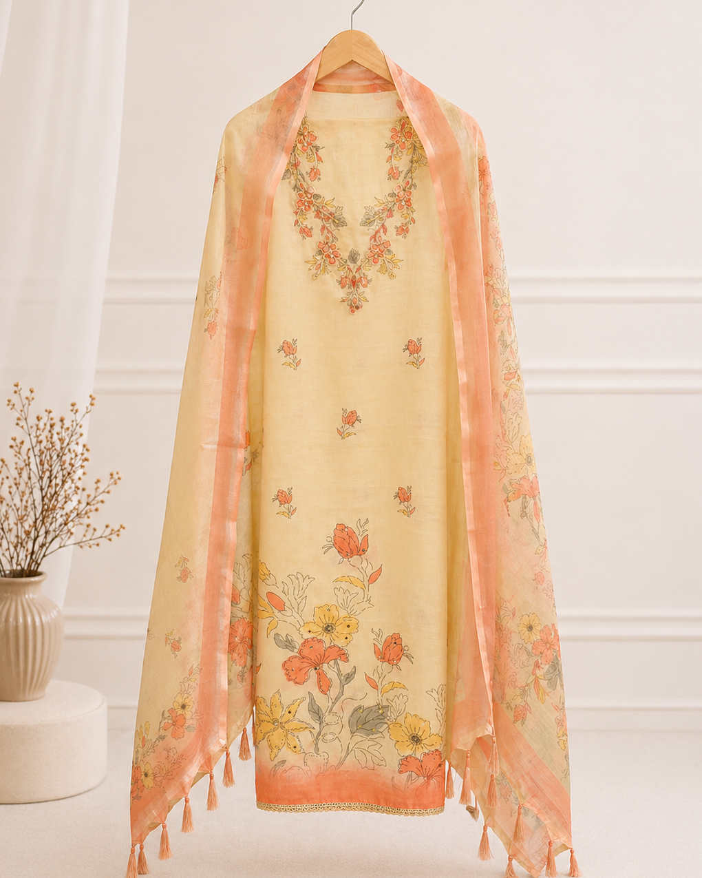 Flora Bloom Linen Suit Set