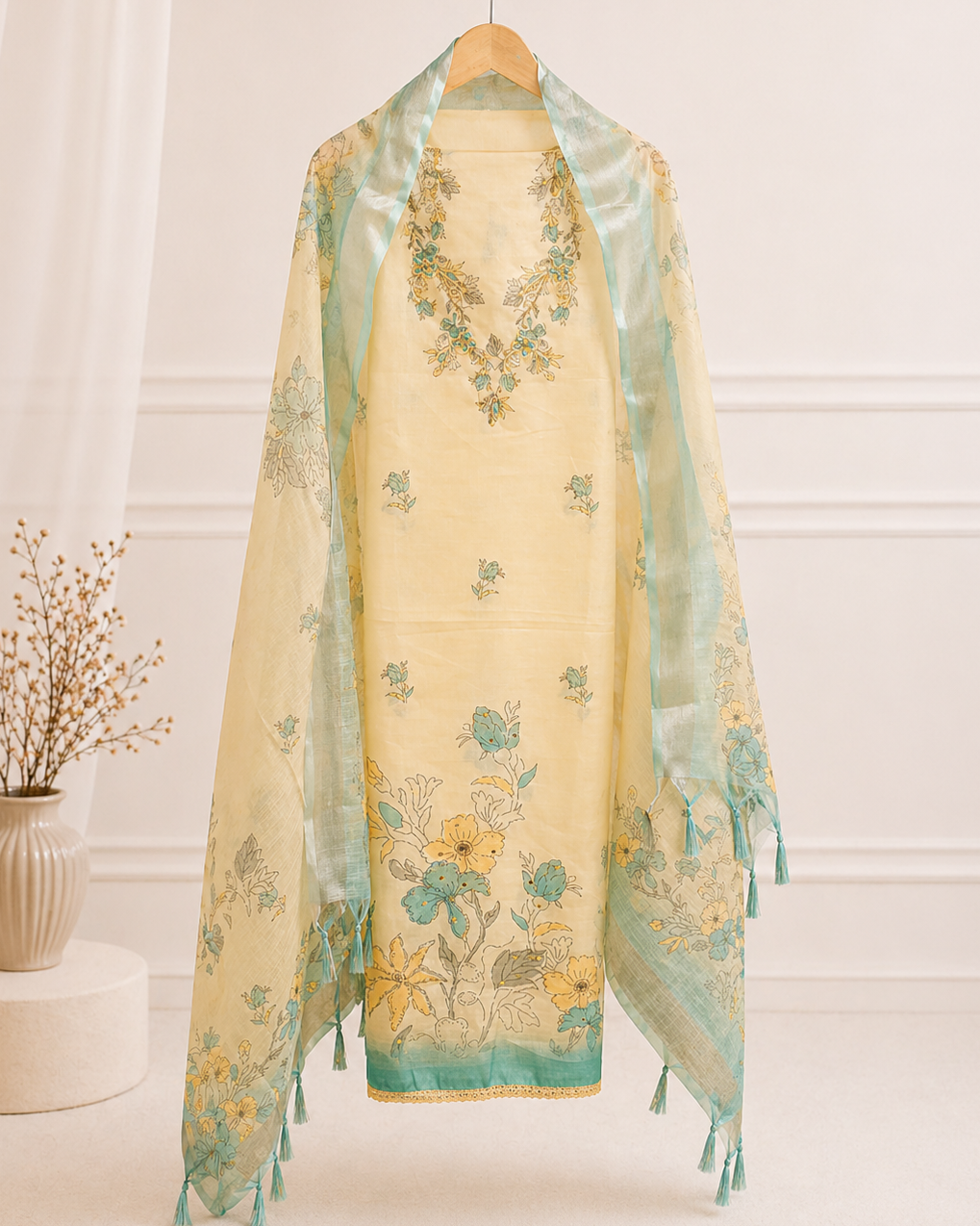 Flora Bloom Linen Suit Set