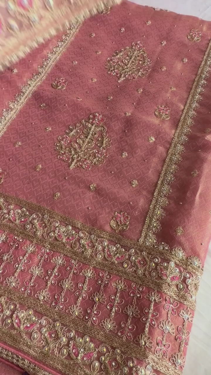 Shimmer Silk Zari Glow