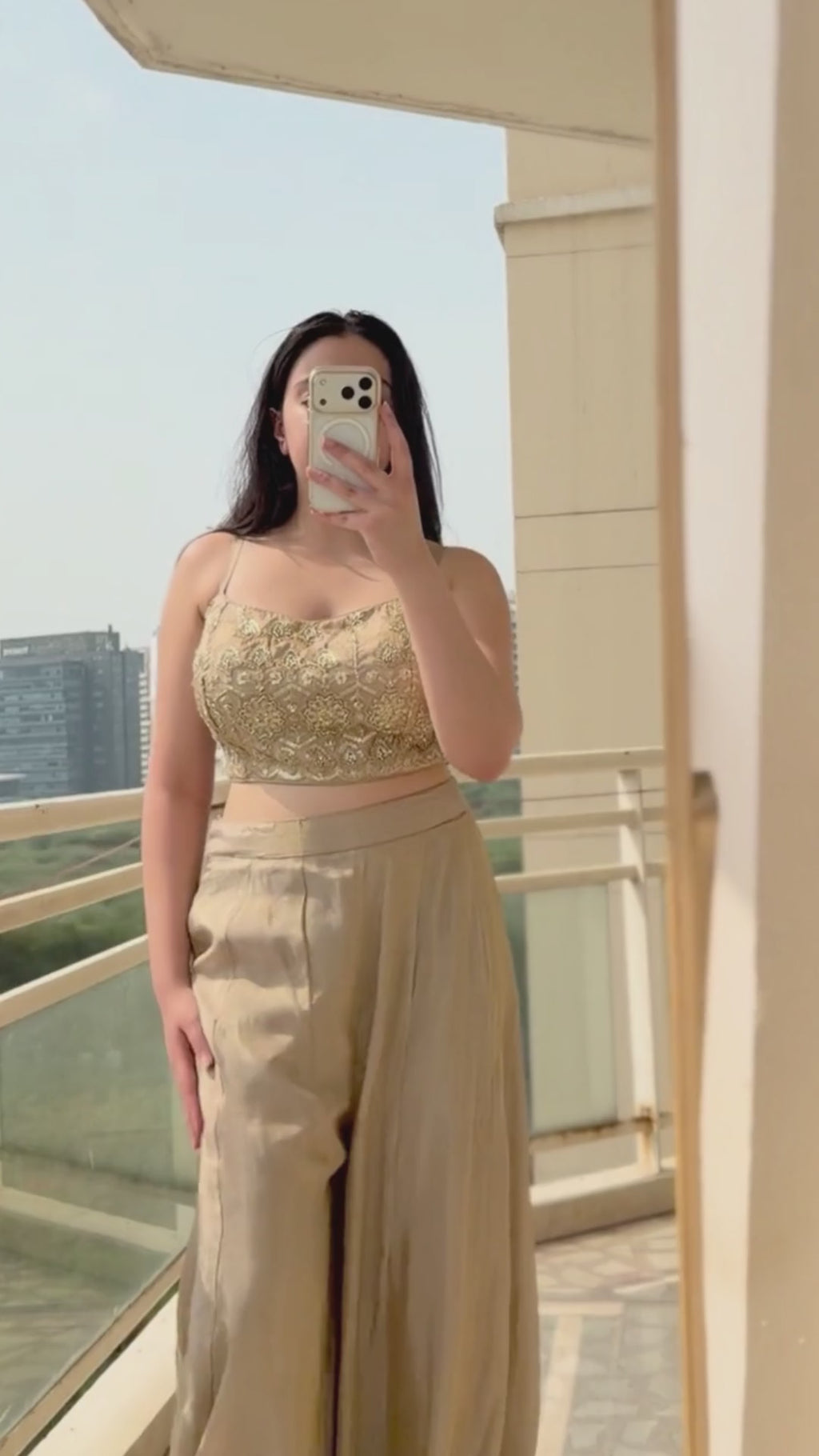 Three Piece Sharara Set with Dupatta